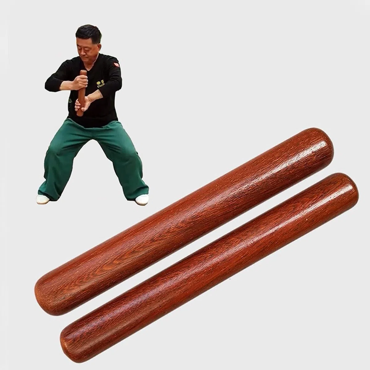 Bâton De Tai Chi Règle Bâtons D'entraînement pour Tai Chi d'arts Martiaux Règle De Tai Chi Qigong Bang Traditionnel pour l'exercice De Moring Âgé,Facile À Transporter,Lisse Poli