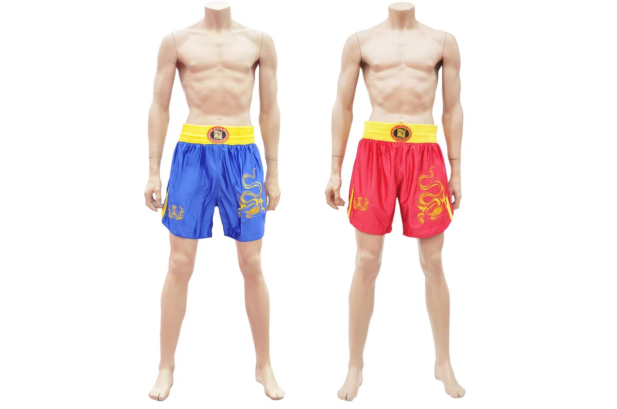 ShenLong - Tenue Boxe Chinoise Sanda «Dragon», Club - Bleu, S