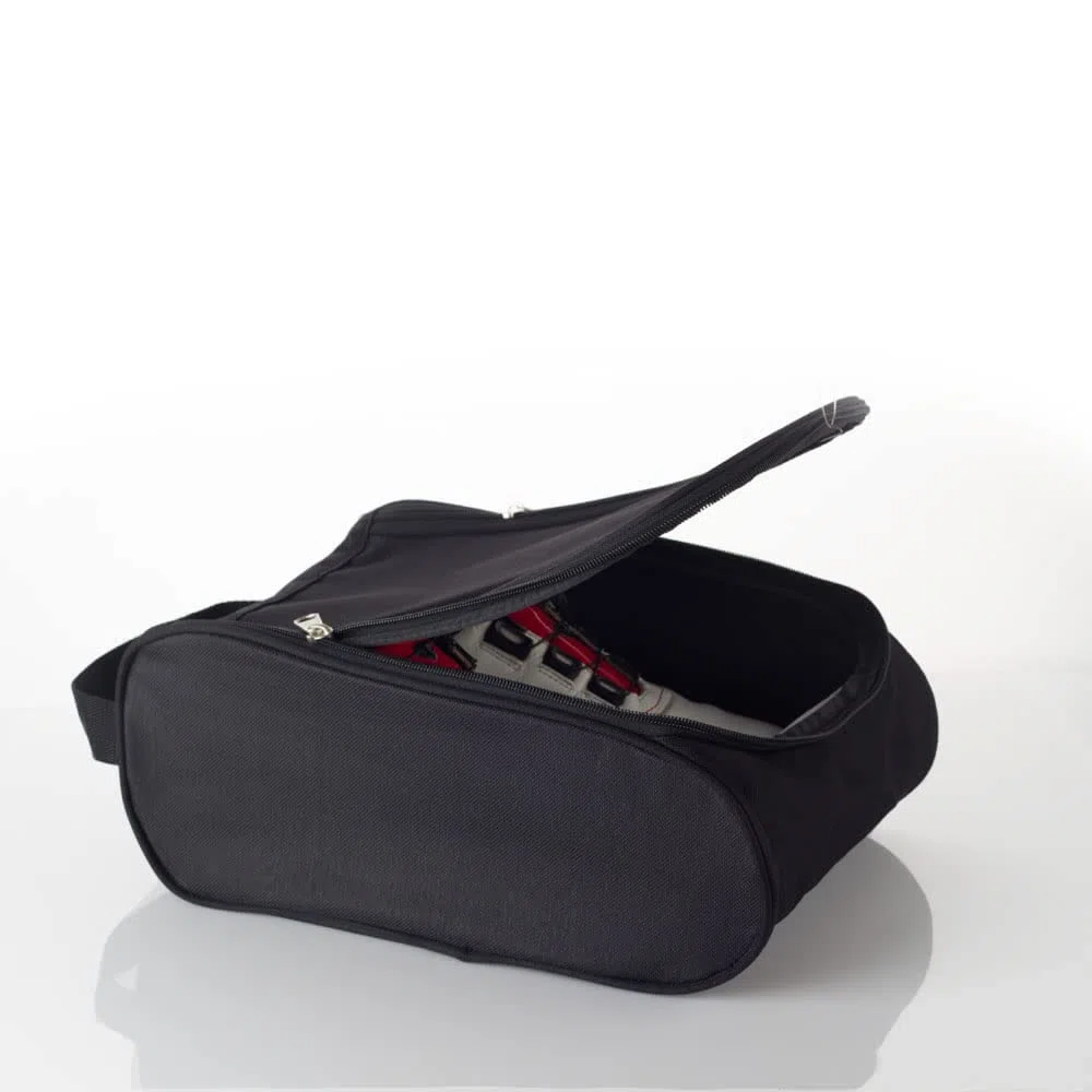 Sac à chaussures de golf pour homme et femme - Fermeture éclair - Avec ventilation - Noir