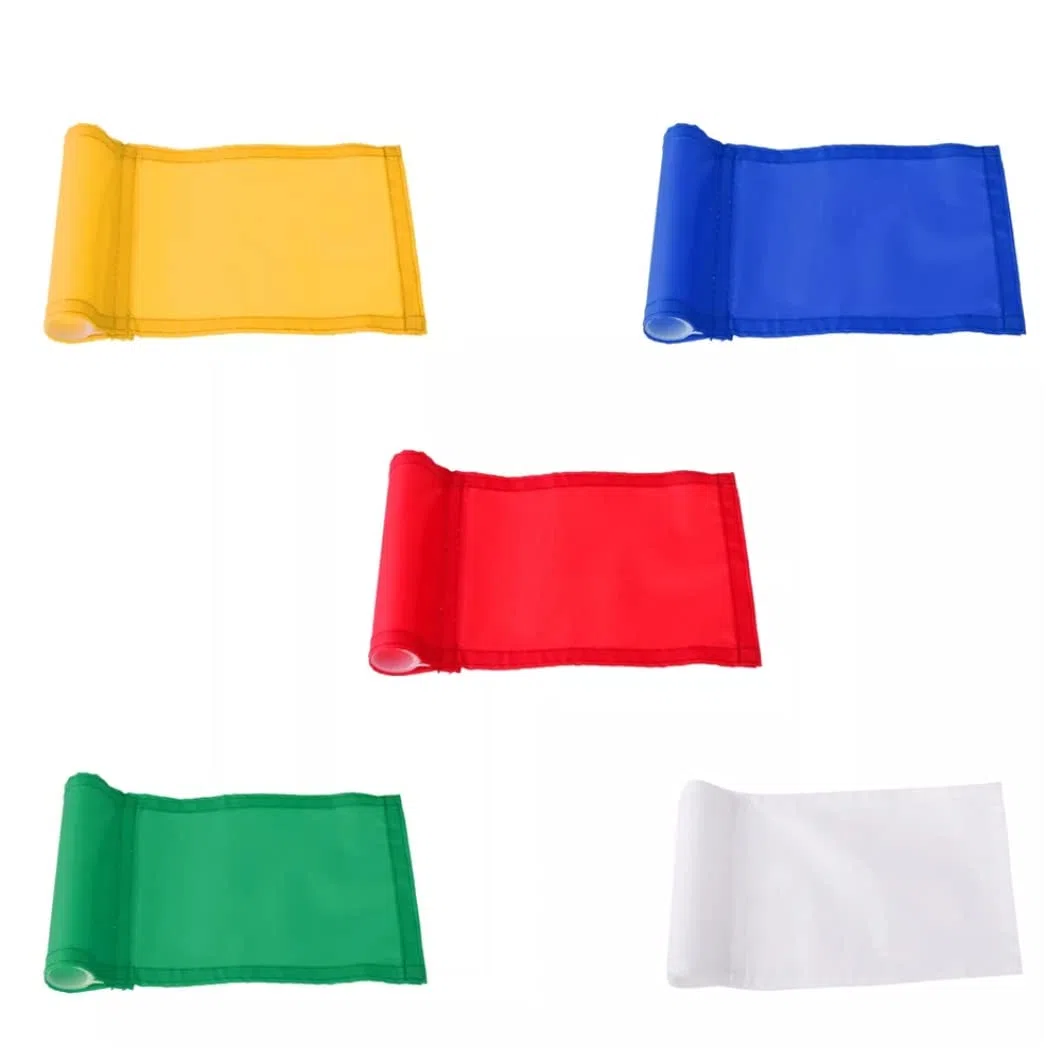 Drapeau de golf en nylon Drapeau de golf Putting Green Trou d'entraînement de golf Poteau Bannière de coupe 18x12cm 5PCS Drapeau de golf Putting Bannière de golf Drapeaux de putting Green Mini drapeau