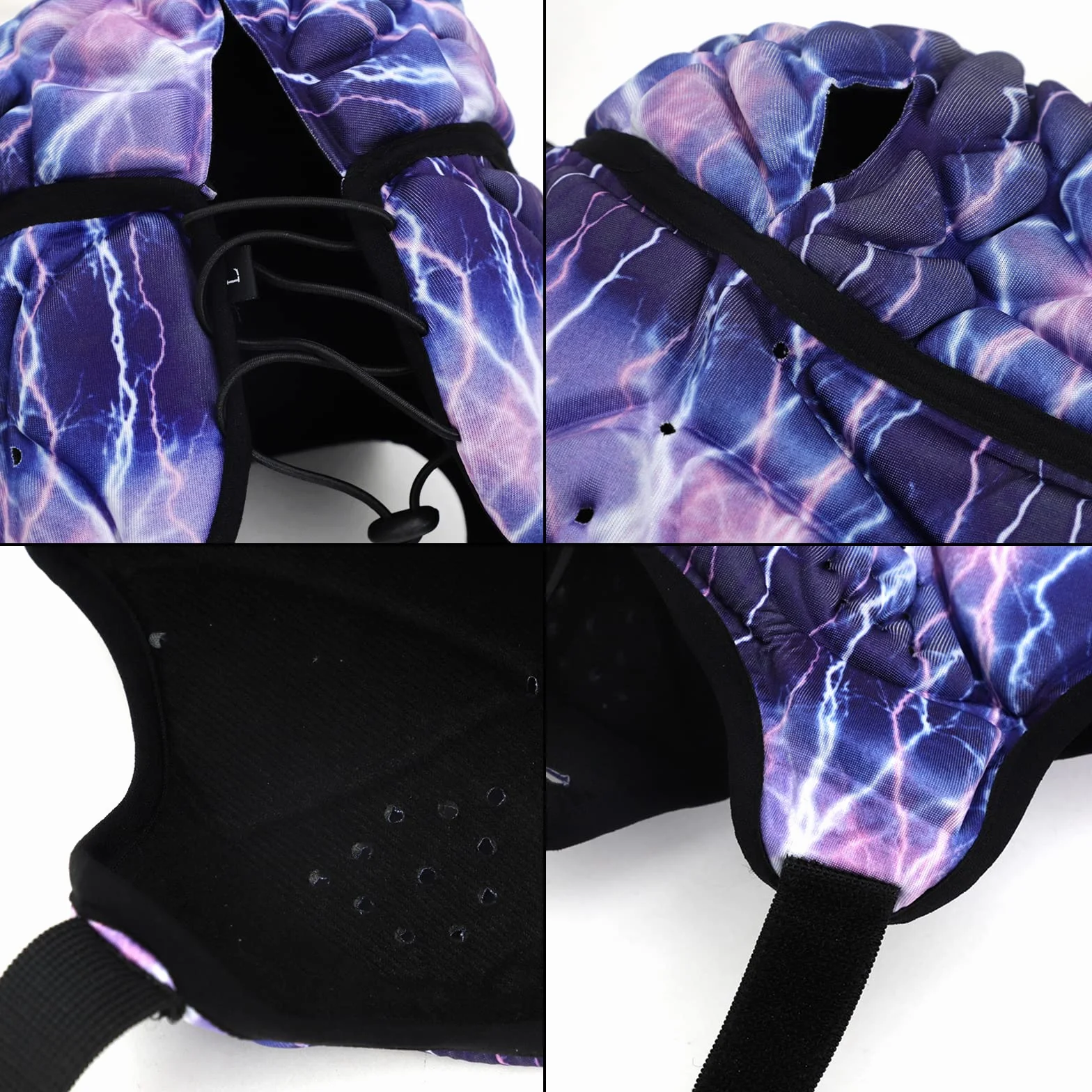 YJZQ Casque de Gardien Rugby Casque éponge Coque de Protection 360° Couvre tête Chapeau pour Gardien de Rugby ChapeauAdulte Ado Entraînement Foot Ball Bonnet léger pour Cyclisme Sport