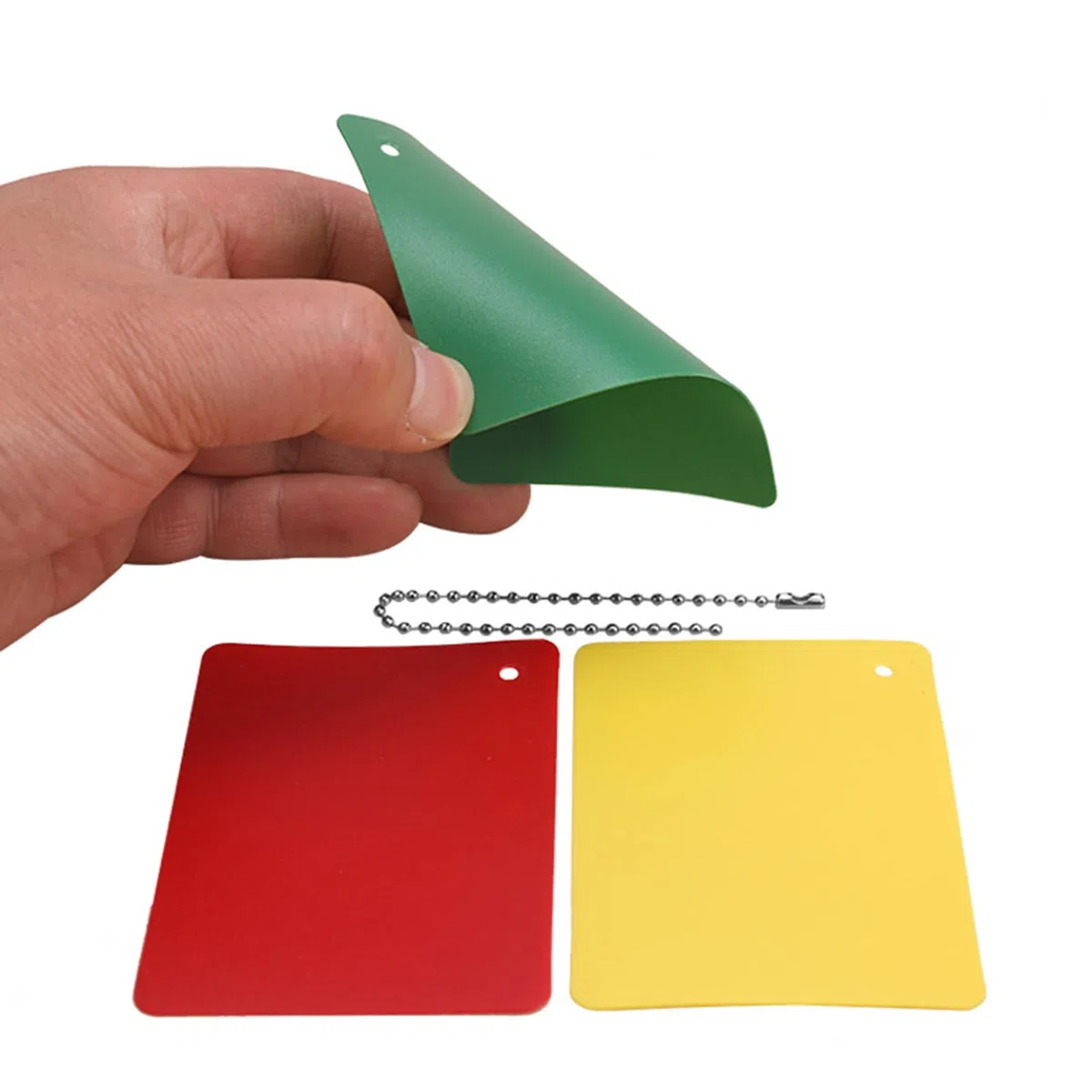 Générique Cartons d'Avertissement pour Arbitre,Accessoires d'Arbitrage de Matchs Sportifs,Cartons Jaune Rouge Vert | pour Matchs, Compétitions, Entraînements, Terrains de Sport, de Jeux et