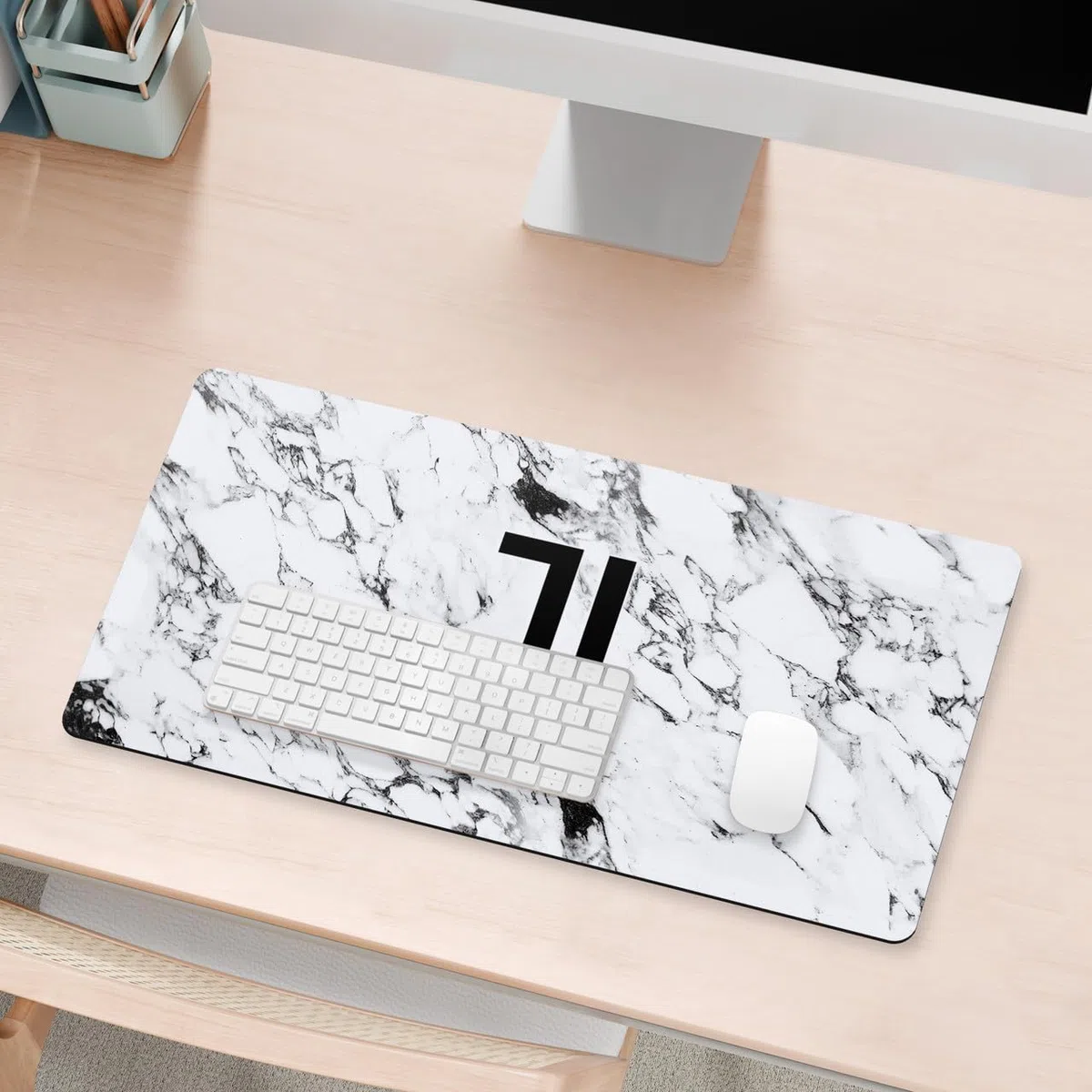 Head Case Designs sous Licence Officielle Juventus Football Club Marbre Blanc Logo De Crête 23.62 x 11.81 x 0.12 inches (600 x 300 mm) - L Tapis De Souris pour Jeux Bureau PC Clavier
