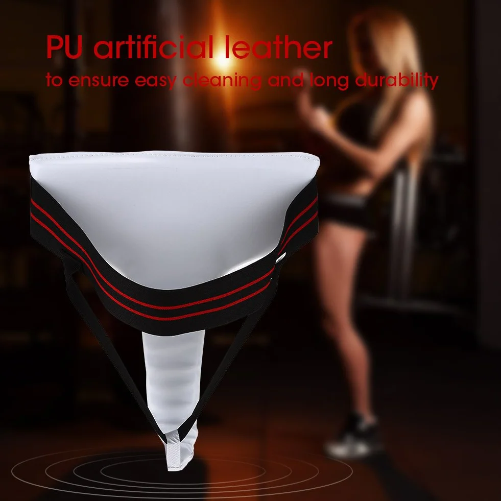 Protège-aine pour Femmes, ANGGREK Taekwondo Protège-aine pour Femmes Boxe Karaté Jockstrap Sanda Protecteur D'entrejambe(L)