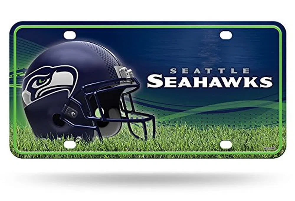 Rico NFL Seattle Seahawks Auto étiquette en métal de Voiture MTG de Plaque d'immatriculation