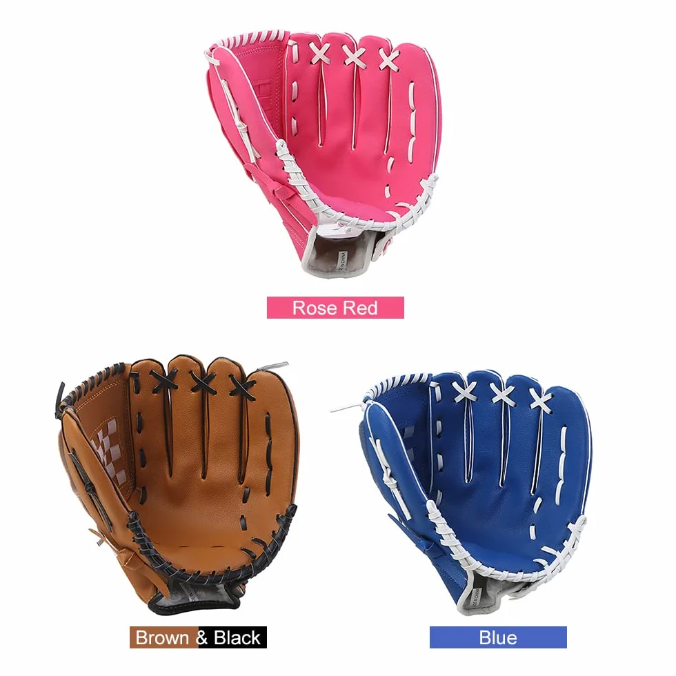 Gants de baseball 10,5/11,5/12,5 pouces pour enfants, adolescents, adultes, main gauche, gants d'entraînement de baseball
