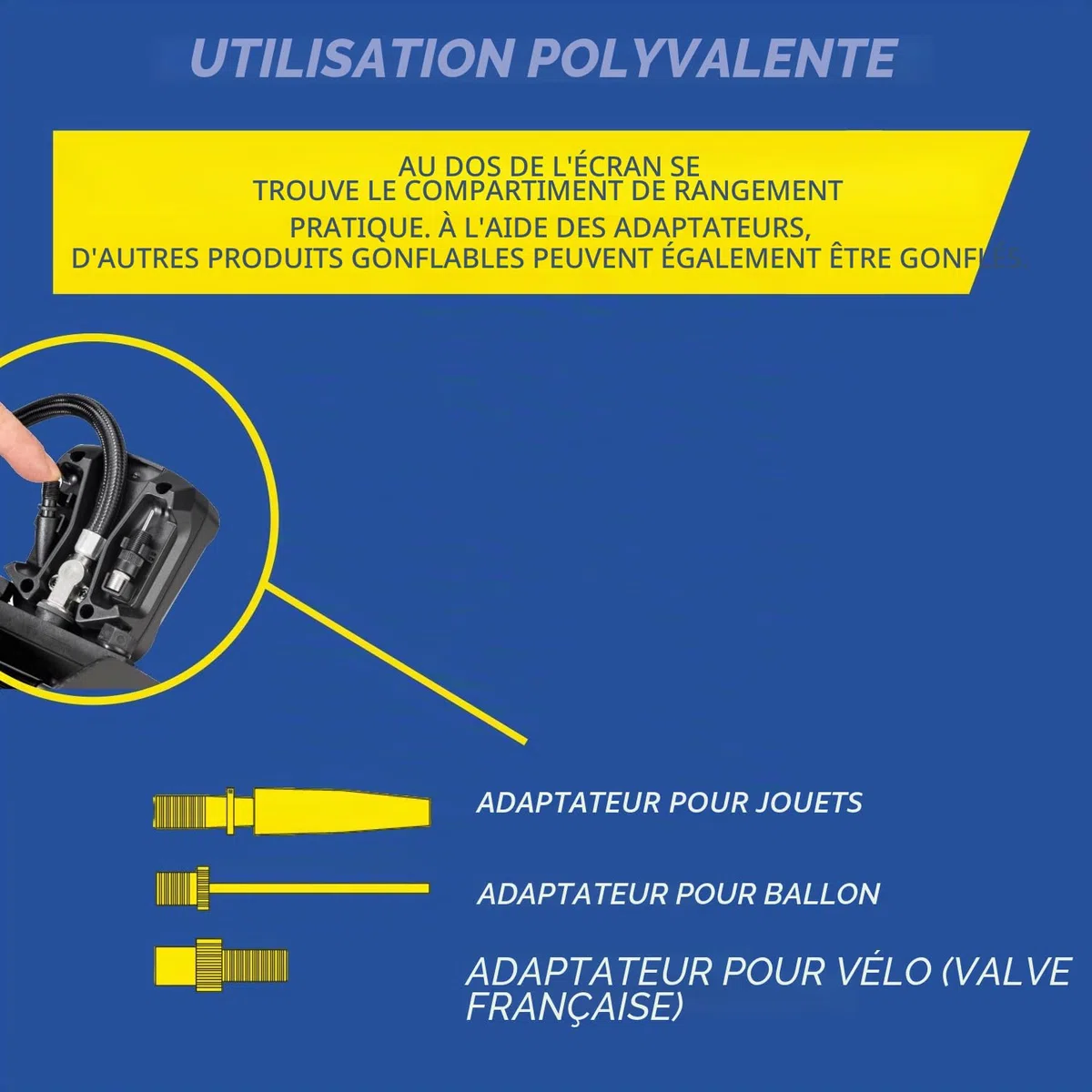 Michelin Pompe à Pied analogique à Double Cylindre - Noir