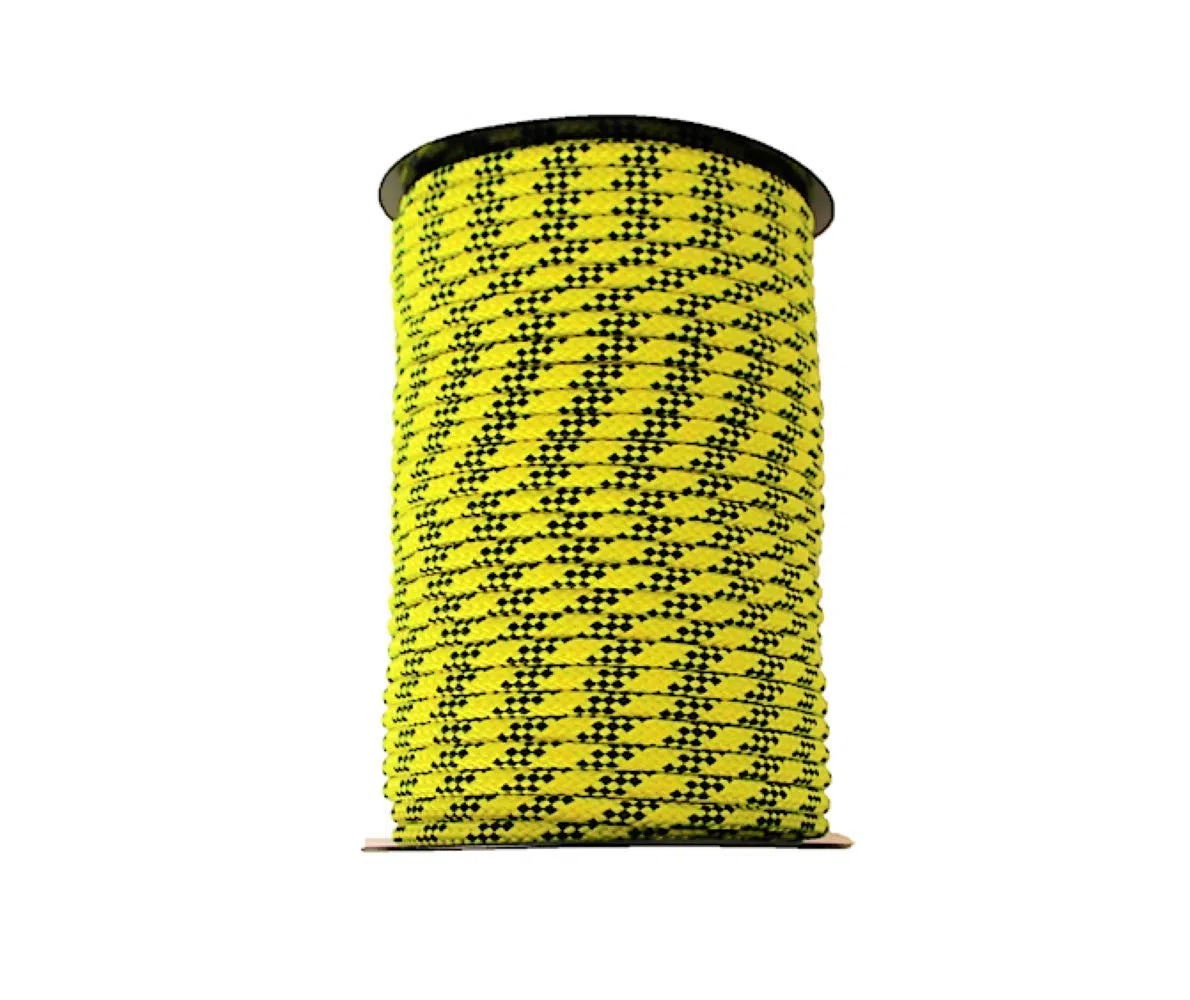 Cordamarket 8mm Corde drisse Mixte, Jaune Fluo, 50mts