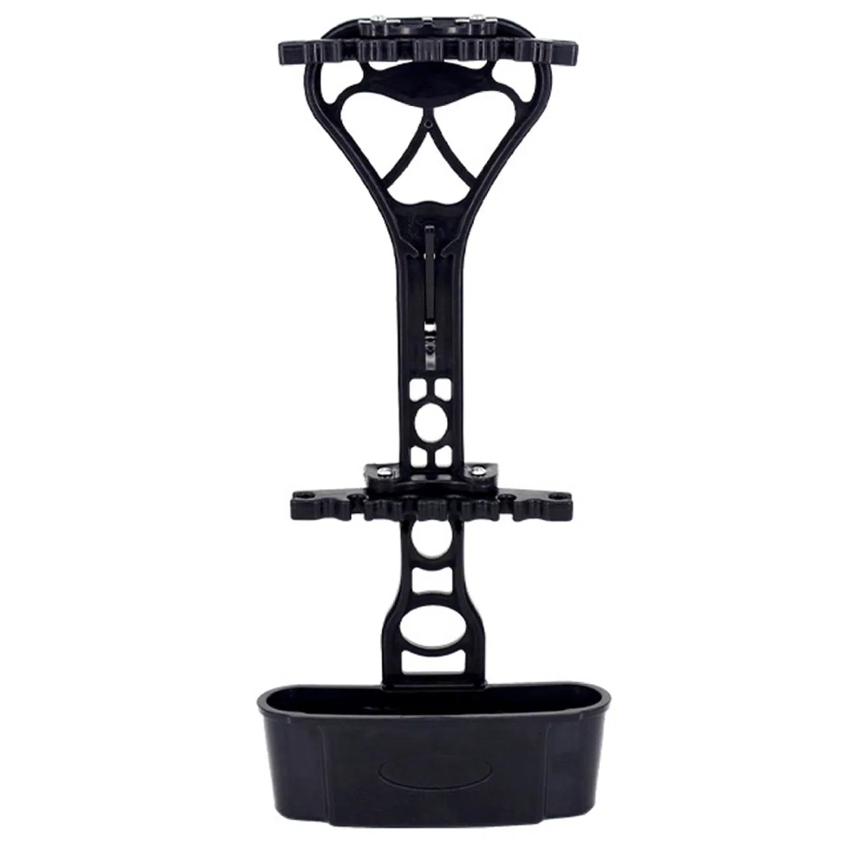 Carquois d'arc à poulies pour 6 flèches Carquois d'arc doublés de Caoutchouc à dégagement Rapide Flèche ABS Robuste et légère avec Fente de Support Accessoires tir l' Noirs