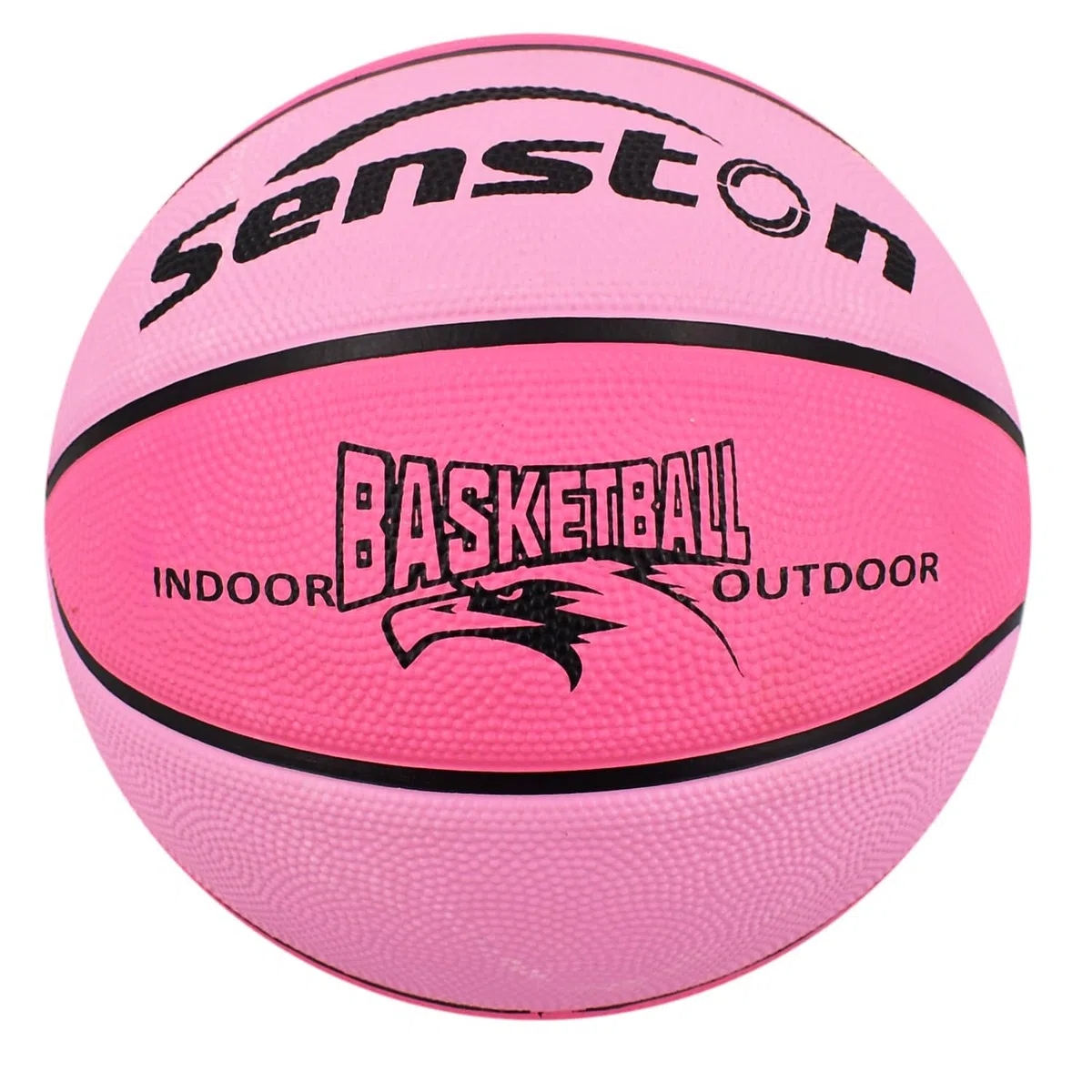 Senston Ballon de Basket Taille 5 et Pompe, Basketball de Rue Intérieur/Extérieur