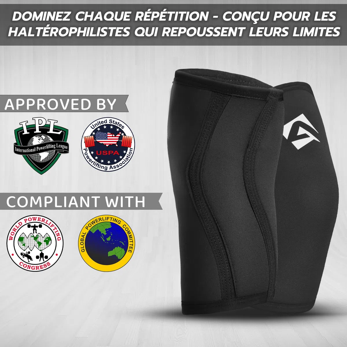 AQF Coudières D'haltérophilie en Néoprène (Paire) - 5mm et 7mm Antidérapant Coudière Musculation pour Bodybuilding et Cross-Training - Bandage de Coude Soutien pour Gym et L'entraînement