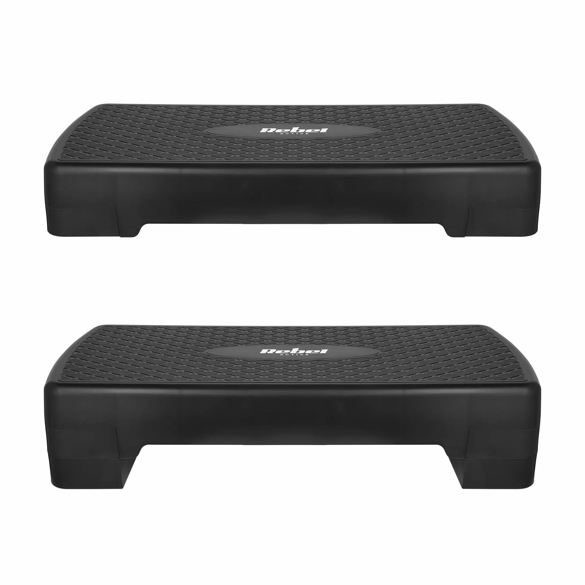 Rebel Electro Étape pour Aérobic Fitness 2 Degrés 68cm Stepper Plate Escalier Noir