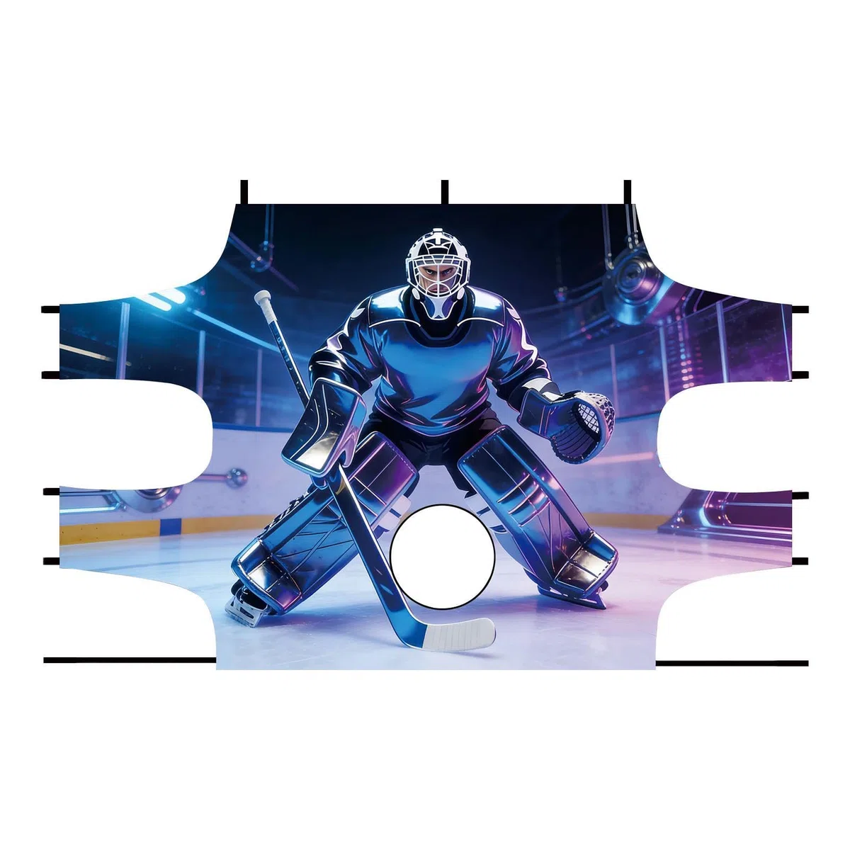 Générique Bâche de Hockey | Tapis d'Entraînement à | Équipement d'Entraînement de Hockey - Convient aux Filles Garçons et Adultes pour Utilisation en Intérieur sur Terrain Sol Extérieur