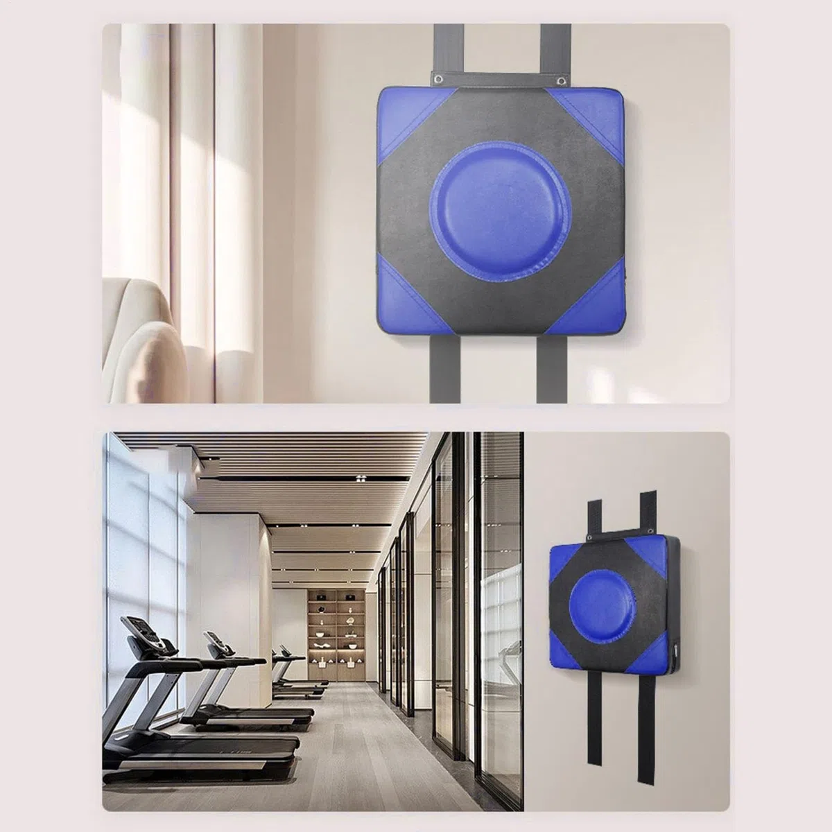 Tapis mural de boxe - 30 x 30 x 10 cm - Cible de boxe murale - Tampon de frappe mural - Pour entraînement de fitness