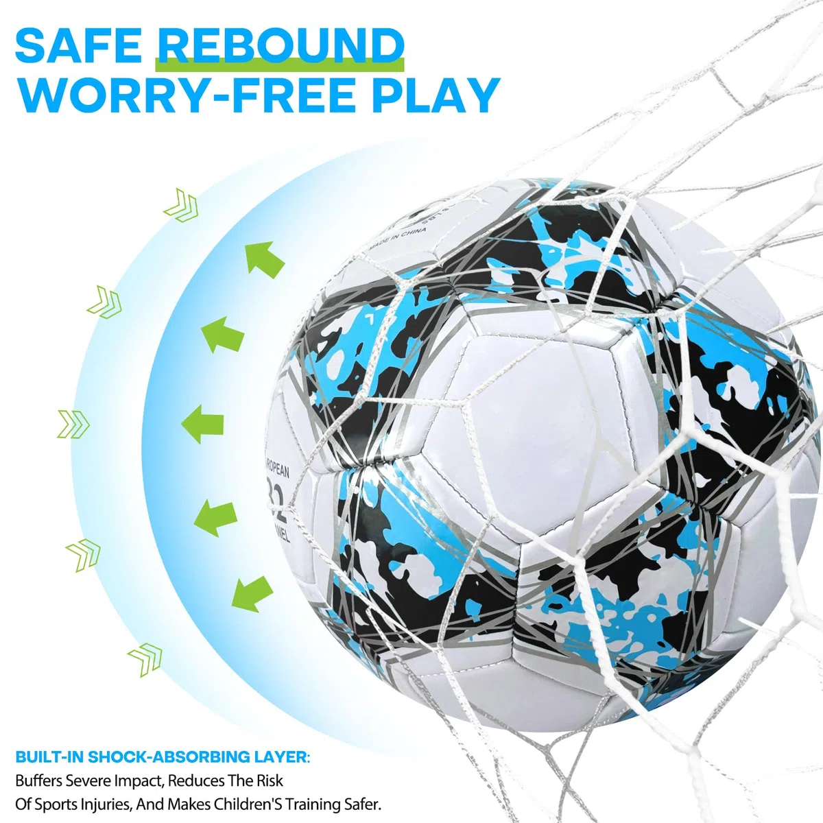 Ballon de Football Soccer Ballon d'entraînement,Collection Officielle Taille 5,Ballon De Foot pour Enfants et Jeunes et Adulte,Conçu pour Les Fans de Football