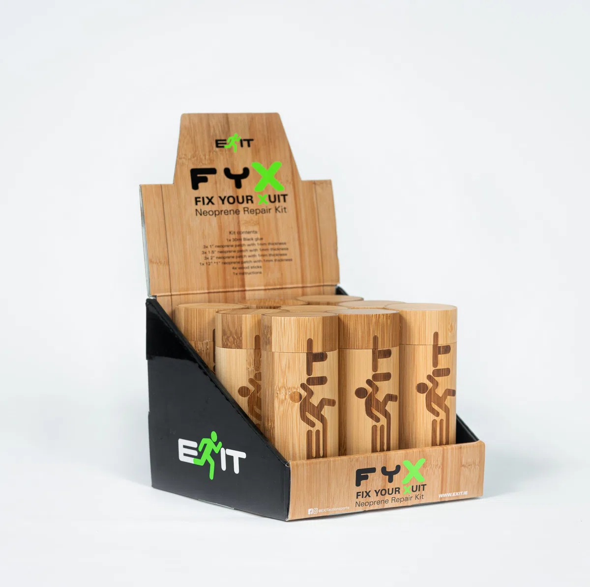 Kit de réparation de combinaison FYX | Réparation de néoprène | Réparation de combinaison | Colle et patchs | Emballage réutilisable