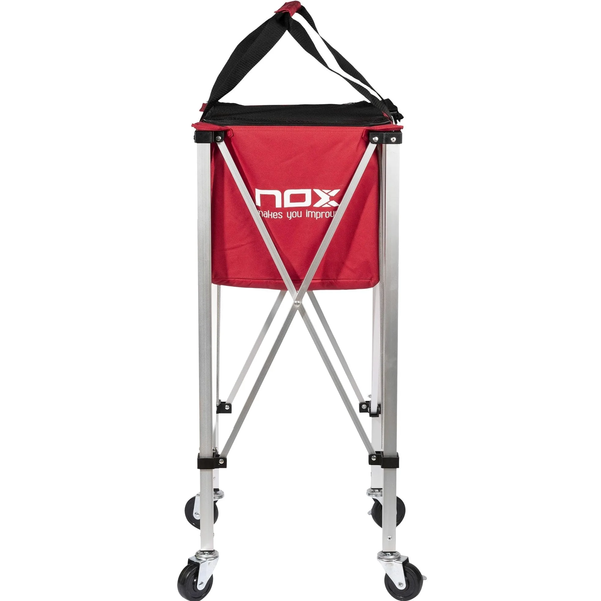 CESTO PLEGABLE Con RUEDAS NOX Rojo