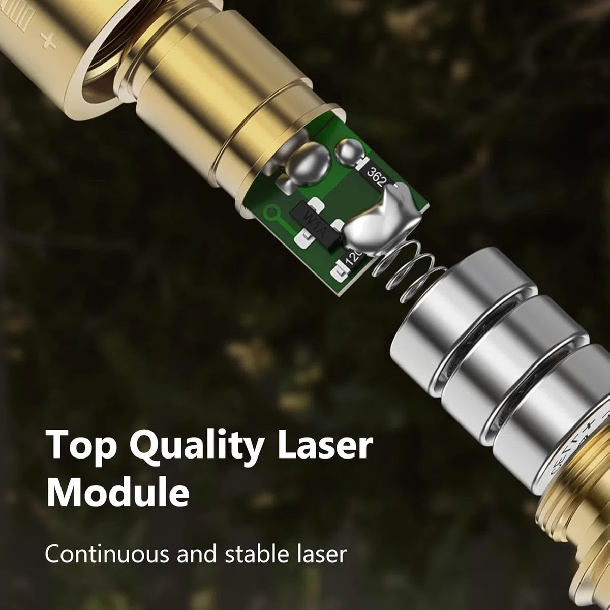 KinZon Viseur Laser pour Fusil | Compatible Calibres 30-06, 25-06, .270 | Point Rouge Haute Précision avec Batterie | Montage Rapide | Idéal Chasse, Tir Sportif & Tactique
