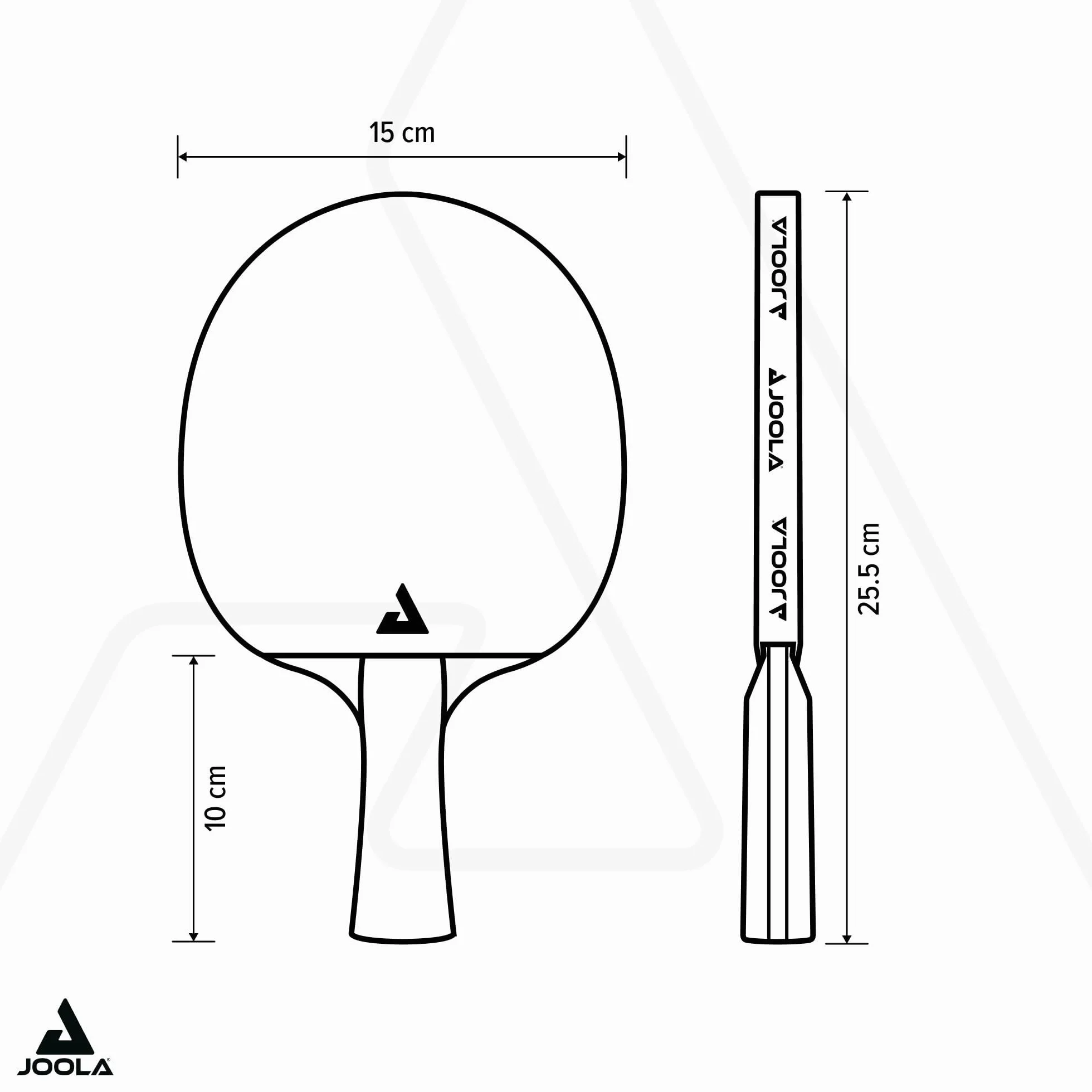 JOOLA Tischtennis-Set Quattro, 4 Tischtennisschläger