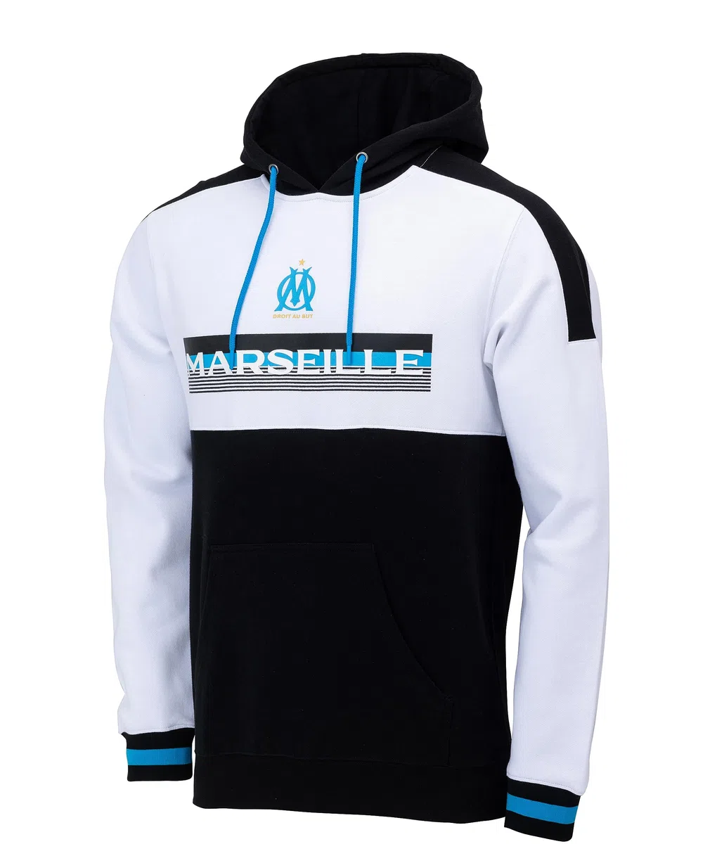 OLYMPIQUE DE MARSEILLE Sweat Capuche Fan Om - Collection Officielle