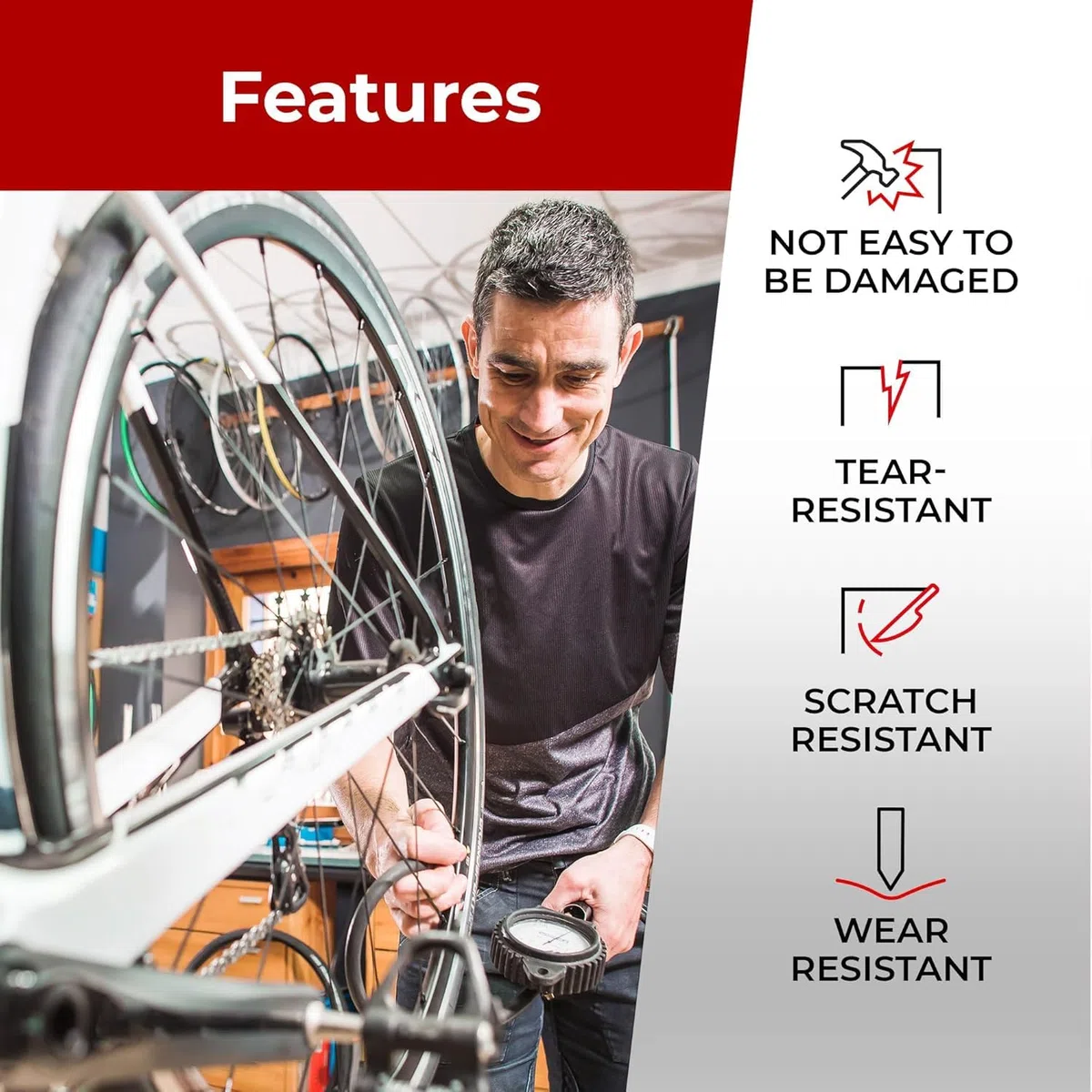 Fincci Velo Сhambre a Air 27.5 - Paire Chambres à Air 27.5 x 1.95 x 2.0 x 2.125 avec Valve Schrader 48mm pour Montagne & Hybrid & Electrique & Route Vélos, VTT Homme Adulte