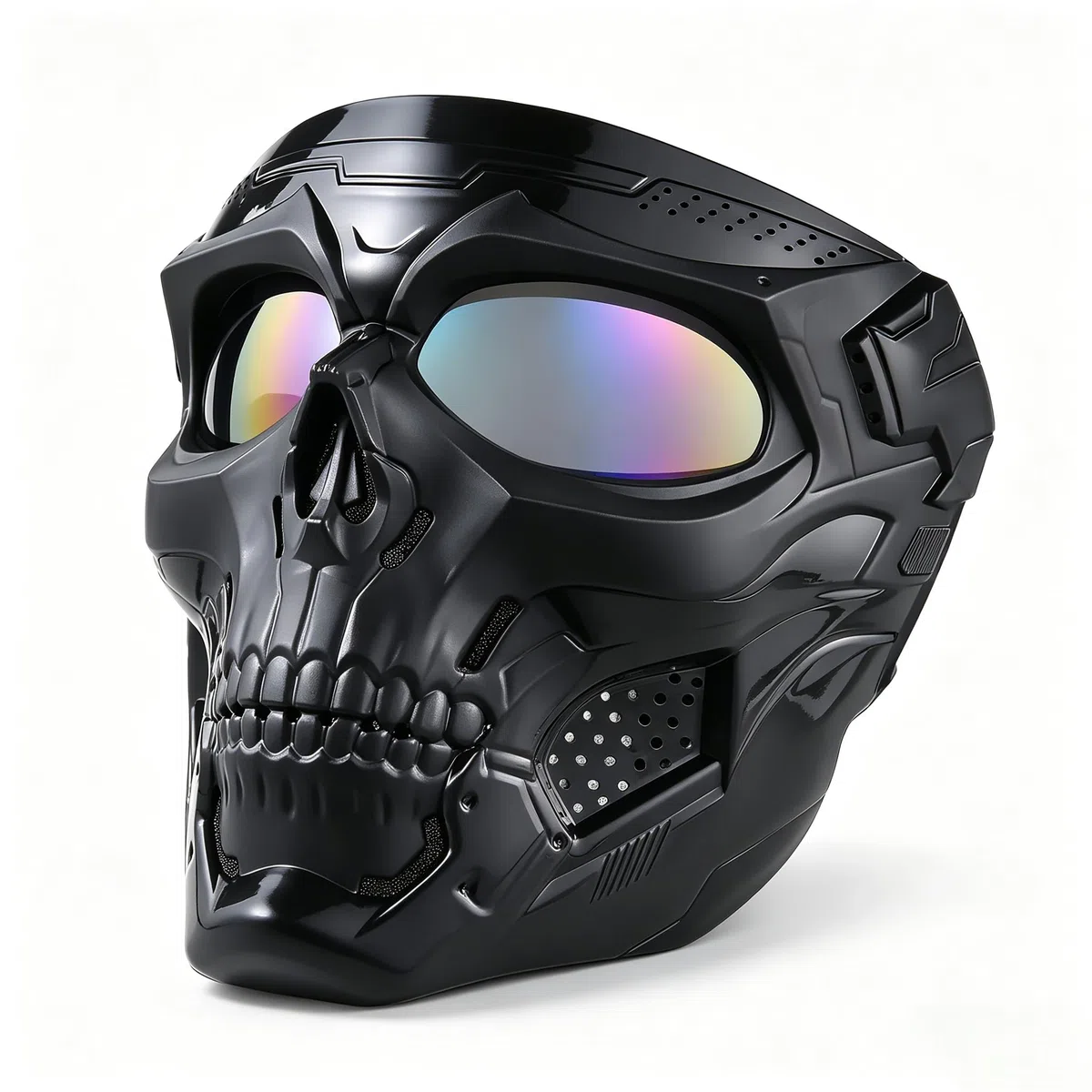 Masque Tactique intégral en Forme de tête de Mort pour Jeux de Survie, tir, Cosplay, Film, Paintball, Halloween