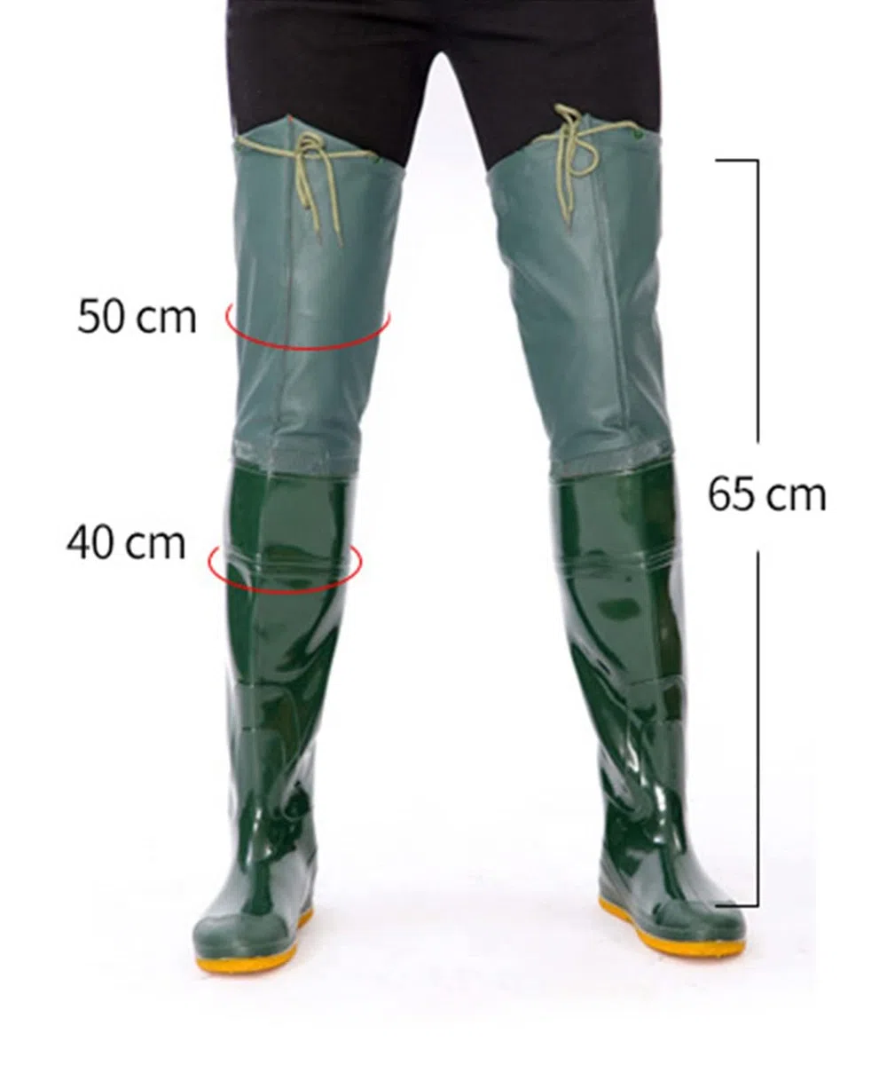 Les Cuissardes De Pêche Restent Au Sec Et Respirantes, Waders De Peche pour Hommes Et Femmes Chaussures De Pêche en Caoutchouc, Antidérapantes pour La Pêche, l'agriculture
