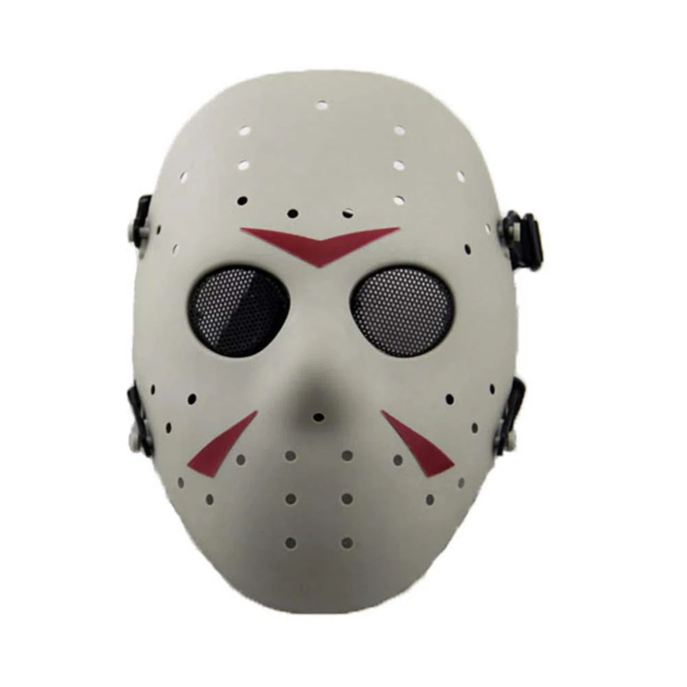 Masque Airsoft Paintball de Protection Masque métallique Masque Complet Tactique pour Adulte CS Jeux Chasse Cosplay Halloween