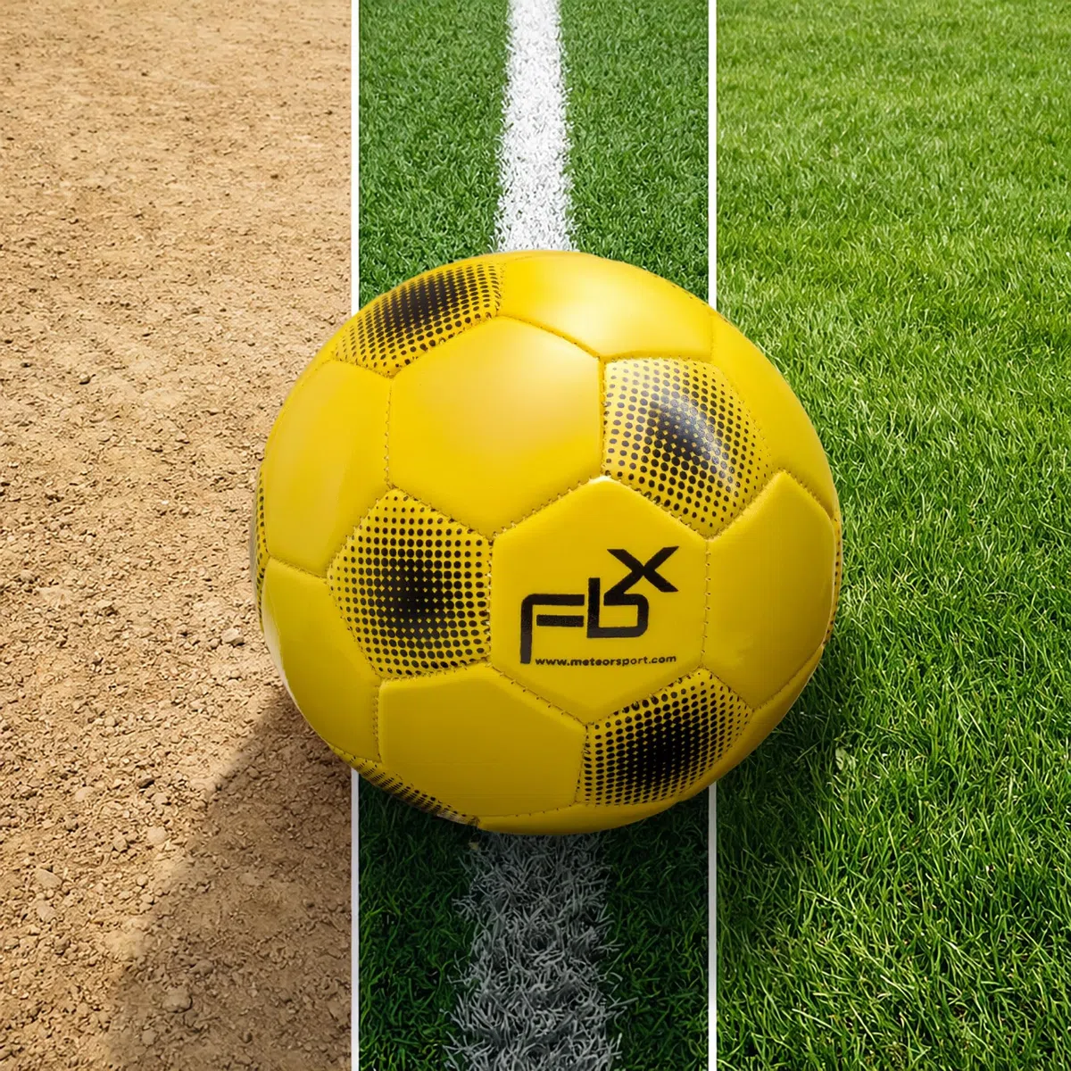 meteor Ballon de Football d’Entraînement FBX – Tailles 5/4 / 3/1 – Ballon de Foot Résistant pour Enfants, Adultes et Loisir Extérieur