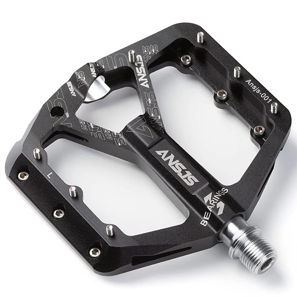 Pédales Plates VTT Pédales de Vélo Ultraléger,9/16" Pédales Vélo Route BMX Clous Antidérapants Alliage d'Aluminium Cyclisme