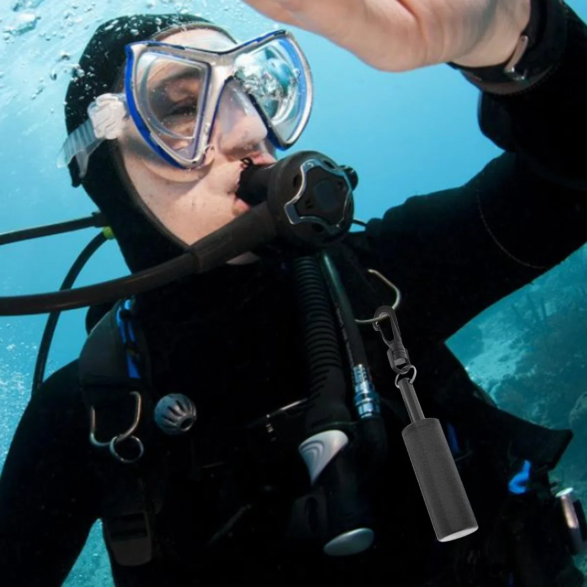 Hochet de plongée | Hochet de plongée sous-Marine en Alliage d'aluminium Cloche de Signal de plongée Dispositif de Communication sous-Marine pour la plongée - Sécurité de plongée améliorée