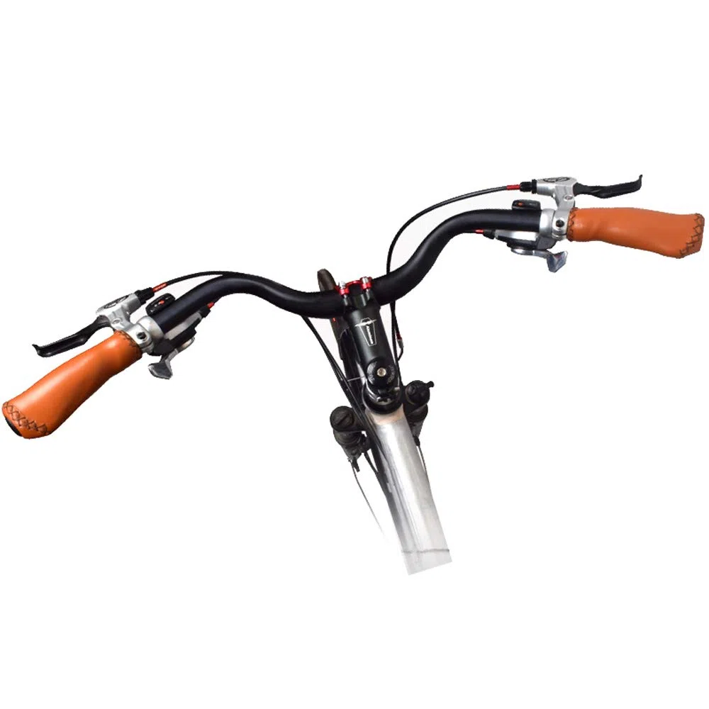 UPANBIKE UPANBIKE vélo guidon moustache forme barre en alliage d'aluminium vélo contremarche guidon Diamètre, 25.4 mm *660mm,(Noir, 25.4mm)