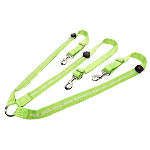Collier LED pour cheval - Collier réglable - Harnais pour chevaux - Équipement de sécurité équestre robuste et confortable - Vert