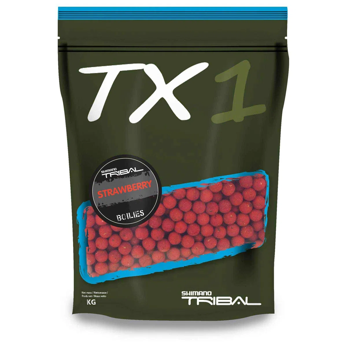 SHIMANO Bouillettes de pêche TX1 - Fraise 1 kg