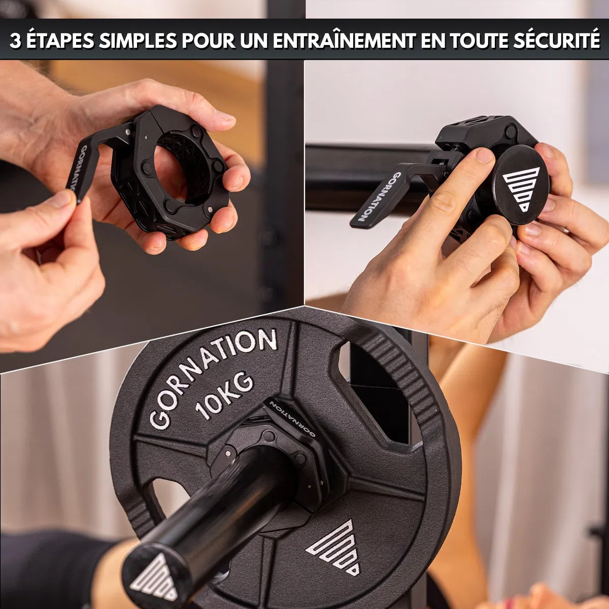 GORNATION Lot de 2 clips magnétiques pour barbell