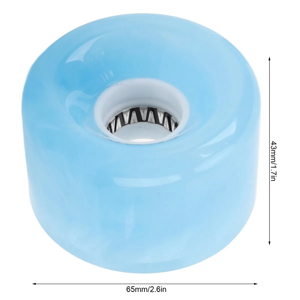Asixxsix Roues de Skateboard, 52 Mm 78A, Roues de Skateboard à Rebond élevé avec Roulements, Roues de Skateboard de Rue, Skateboards Tricks Cruiser, Glisse Rapide et Brillante, Lot de 4