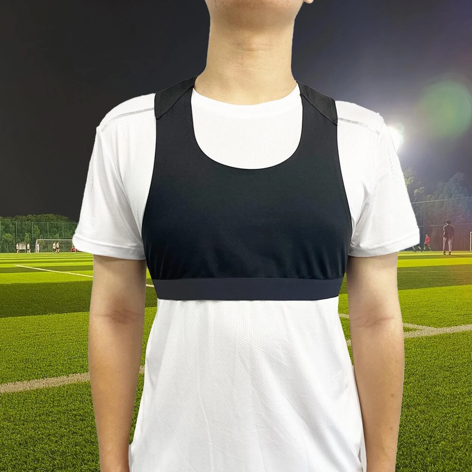 Gilet de sportif de football, gilet de GPS de football, Débardeur de fitness gilet de football, Débardeur d'entraînement de gilet de Football, gilet de sport respirant avec traceur GPS pour hommes et