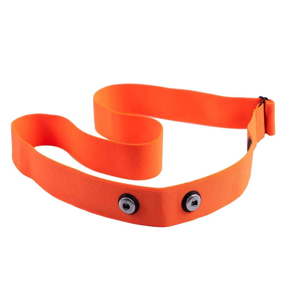 1neiSmartech Bande élastique réglable pour cardio-fréquencemètre Garmin polaire Wahoo Bryton Bracelet en tissu haut de gamme en nylon et spandex avec fixation capteurs de distance 45 mm