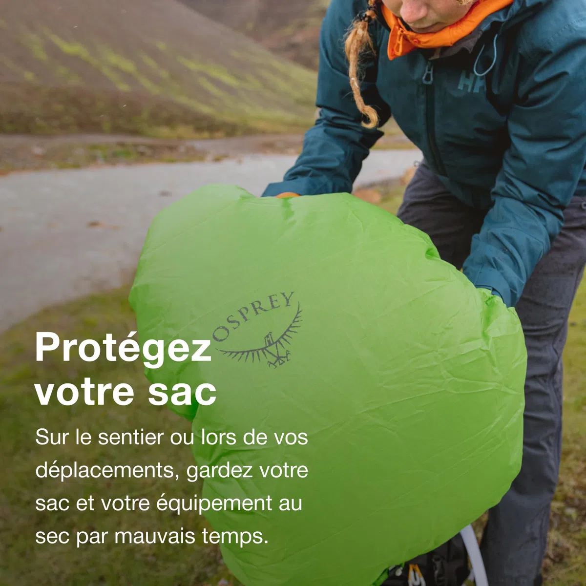 Osprey Hivis Housse de Pluie