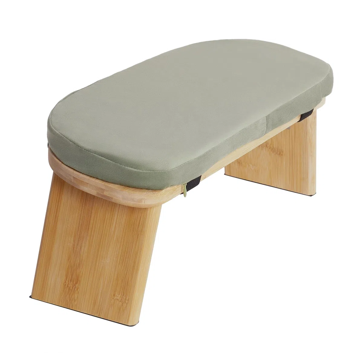 Banc de méditation pliable en bambou - Tabouret de méditation avec coussin de méditation pour s'agenouiller et s'asseoir