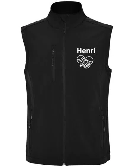 Gilet softshell pétanque personnalisé