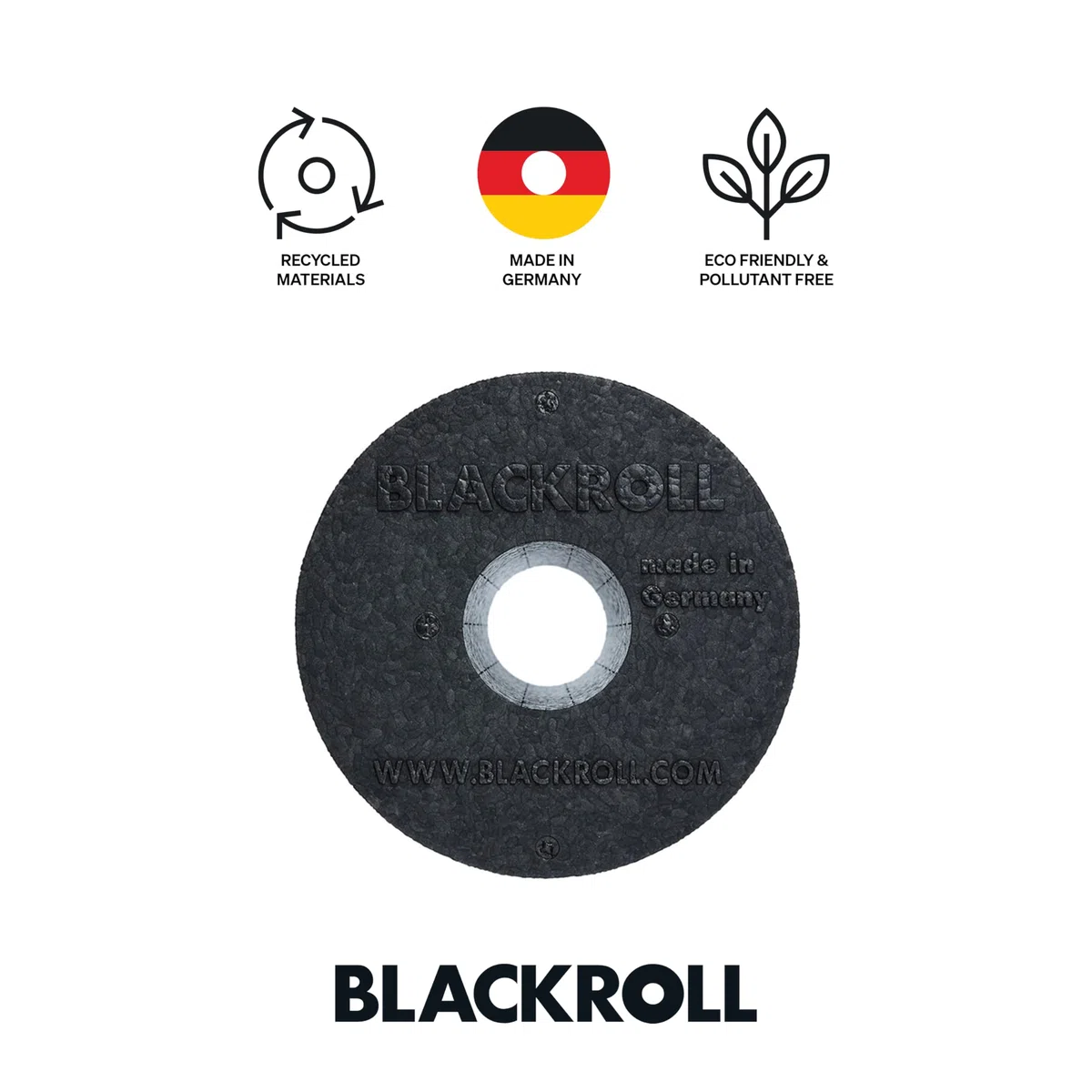 BLACKROLL STANDARD (30 x 15 cm) | Rouleau de massage et d’automassage original pour l’exercice des fascias, crossfit & yoga | Foam roll noir en différentes tailles