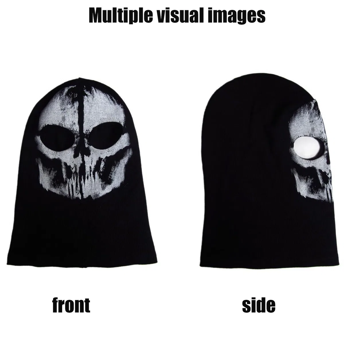 BAIYSFFG Cagoule tête de mort - Masque fantôme - Cagoule pour vélo, skateboard, cosply