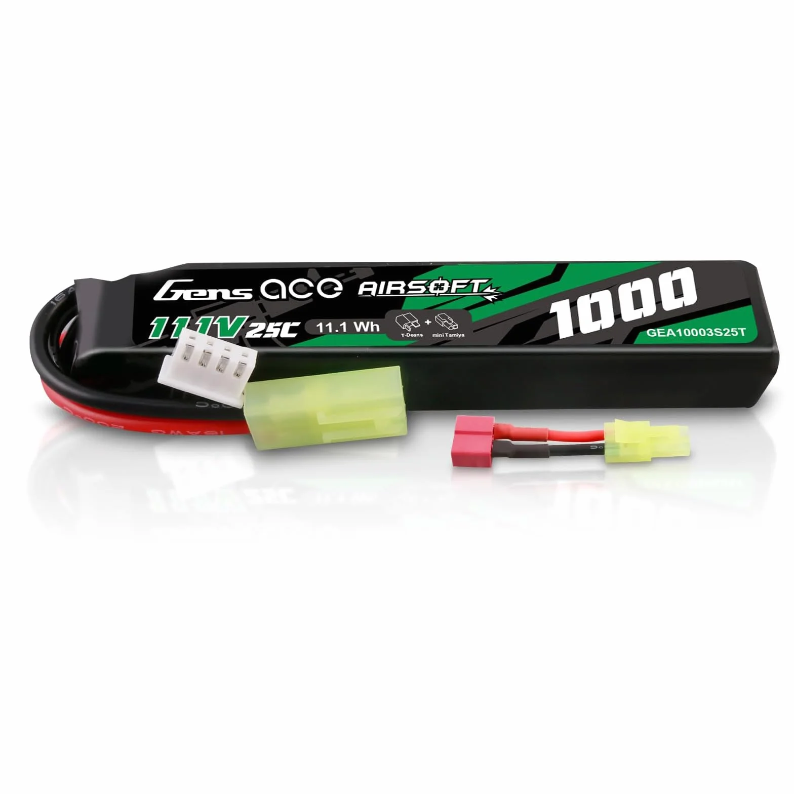 Gens ace 3S 25C 1000 mAh 11,1 V 3S1P Batterie Lipo Airsoft Rechargeable avec connecteur TMY pour Les Modèles Airsoft