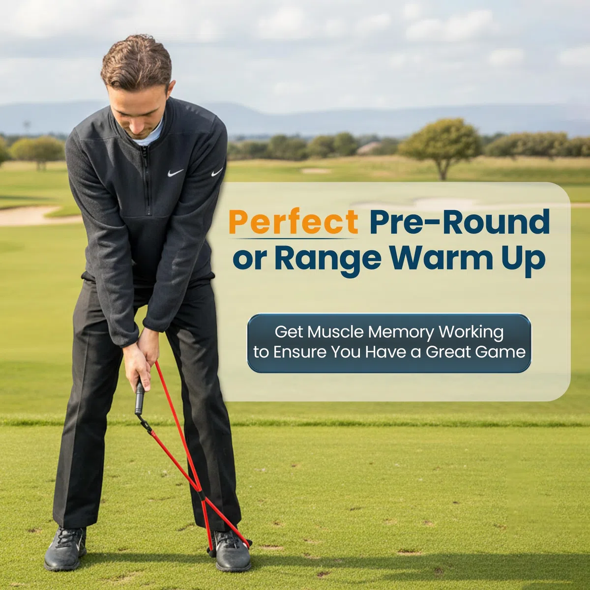 Happy Golfer Bandes de résistance pour golf Swing Trainer | Entraîneur de puissance pour le golf pour le chemin de swing, la prise en main et l'entraînement de la vitesse | Aide à l'entraînement de