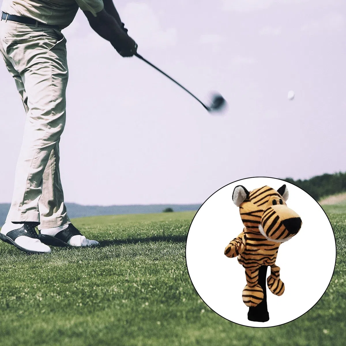 Couvre-club de golf de qualité supérieure pour conducteurs – Housse de protection en peluche avec finition exquise 20 x 10 x 10 cm