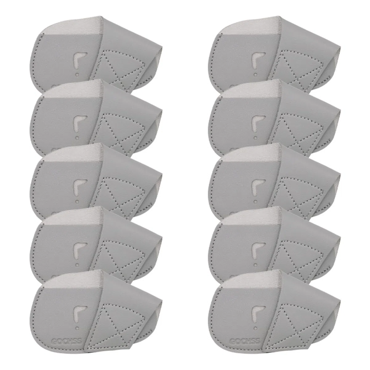 I Lot de 10 protège-têtes pour clubs de golf en PU, compatibles avec clubs droitiers, protège-clubs pour Titleist, Callaway, Ping, Taylormade et autres marques