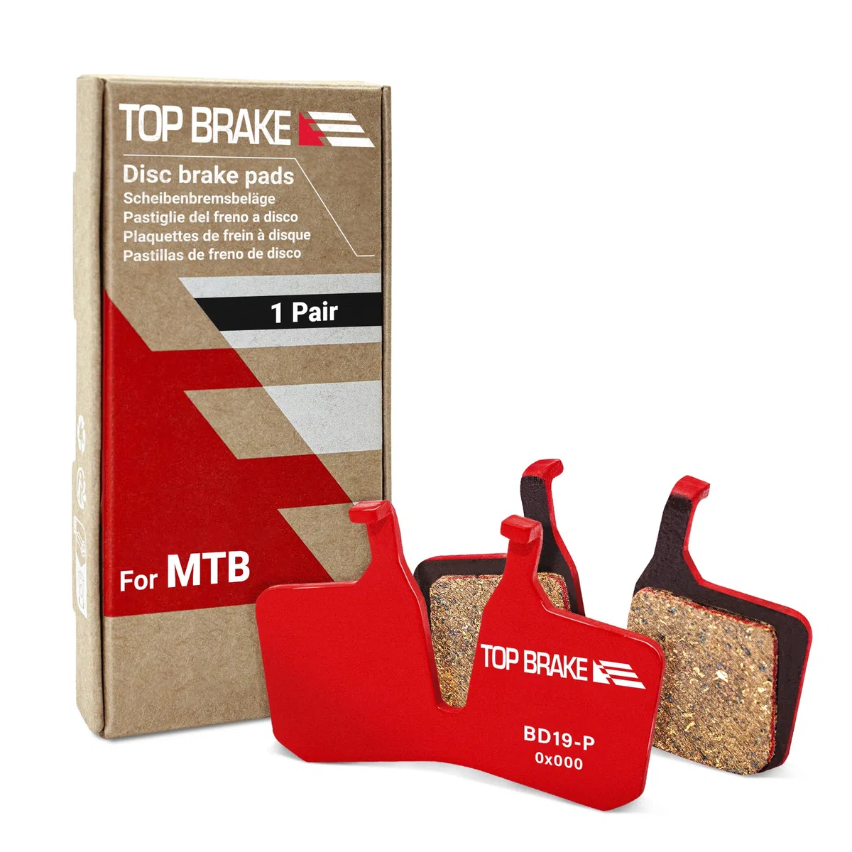 TOP BRAKE Plaquettes de Frein à Disque compatibles avec MAGURA 4 Pistons MT5, MT7, MT5e, MT Thirty | VTT/VTTAE/Descente/Enduro/Sentier