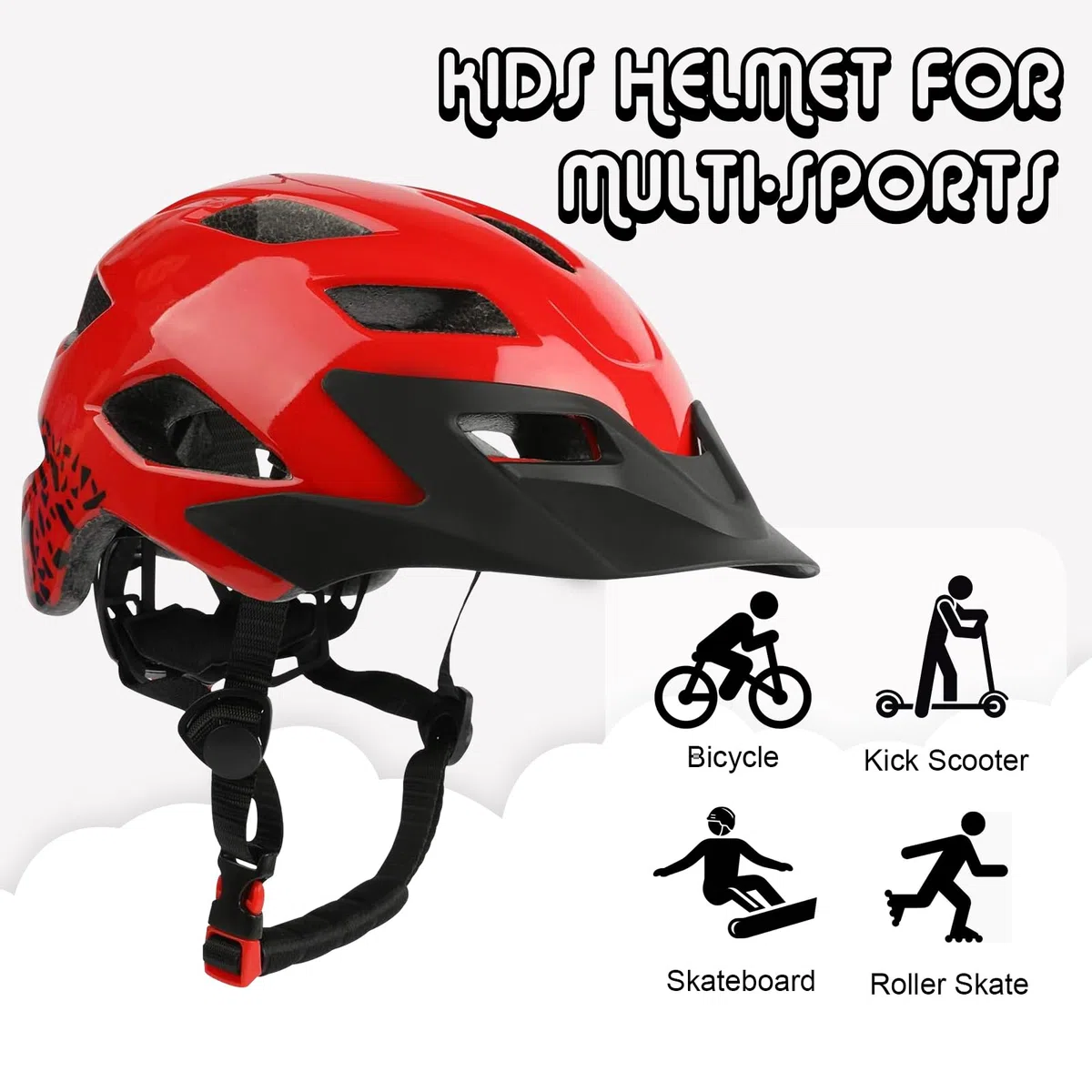 Casque de vélo pour enfant réglable et léger pour enfants de 3 à 5 à 8 à 13 ans