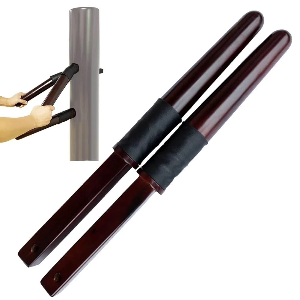 DYK&NX Wing Chun Kung Fu Remplacer Les Bras, Mannequin en Bois Équipement D'entraînement, réglable à Hauteur, Bras à Ressort, Convient pour Un Trou de 1,5 po * 1,5 po (Color : 2)